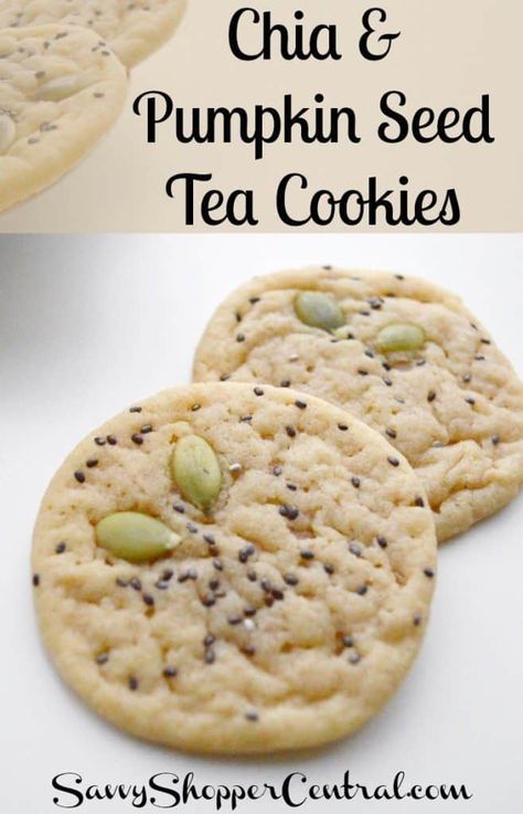 Chia & Pumpkin Seed Tea Cookies Nourishing Snacks, Chia Cookies, Business Incubator, Chia Recipes, Cookies Pumpkin, Seed Cookies, Chia Recipe, Chia Seed Recipes, Tea Cookies