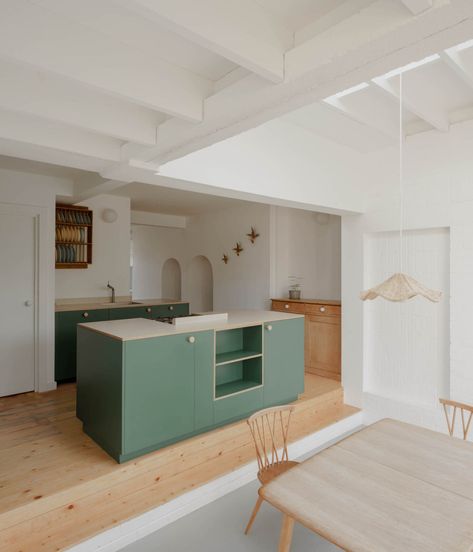 Kitchen of the Week: An Ikea Kitchen, Elevated and Upgraded - Remodelista Building Extension, Ikea Hack Kitchen, Indoor Outdoor Kitchen, Kitchen Interiors, Plywood Cabinets, House London, Entrance Porch, Ikea Cabinets, Room Additions