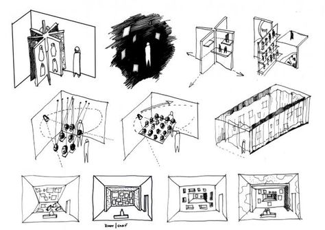 concept SKETCH Museum Design Concept, Furniture Sketch, Conceptual Sketches, Museum Interior, City Drawing, Architecture Model Making, Exhibition Stand Design, Architectural Sketch, Concrete Art