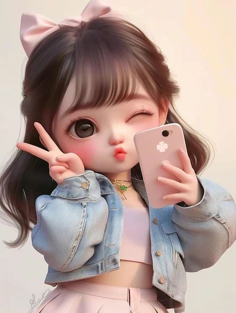 Beautiful Pictures Of People, Doll Pictures Beautiful Dp, Girly Drawings Wallpapers, Anime Girlies Cute Dp, Cute Cartoon Girls Dp, Cute Images For Dp Cartoon, Wallpaper For Phone Girly, Doll Wallpaper Beautiful Hd, Doll Wallpaper Beautiful