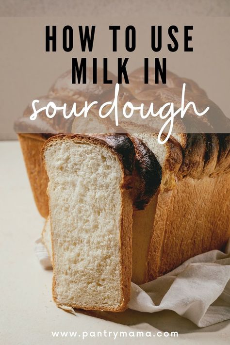 Milk Sourdough Bread, Sourdough Milk Bread Recipe, Sourdough Tips, Milk Bread Recipe, Sourdough Bread Sandwiches, Starter Recipe, Cinnamon Swirl Bread, Homemade Sourdough Bread, Homemade Sourdough