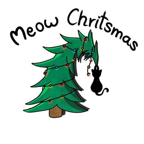 Merry Meow Christmas! #cats # christmastree #happychristmas #drawing Cat In Christmas Tree Drawing, Christmas Drawing Tree, Meow Christmas, Merry Christmas Drawing, Drawing Tree, Christmas Sketch, Christmas Tree Drawing, Cat Christmas Tree, Cats Drawing