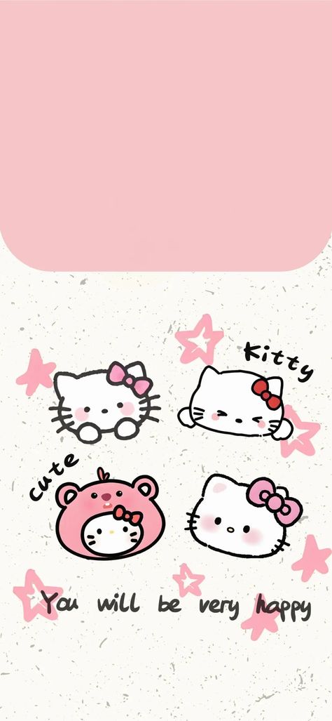 1/2 Lockscreen Wallpaper Iphone Hello Kitty, Hello Kitty Lock Screen, Melody Wallpaper, Pink Wallpaper Hello Kitty, Bow Wallpaper, Phone Wallpaper Pink, Pink Hello Kitty, Sanrio Wallpaper, Phone Stuff