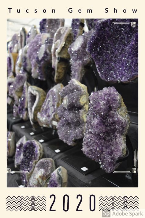 Tucson Gem Show, Gem Show, Convention Center, Amethyst Bracelet, Stretchy Bracelets, Clear Quartz Crystal, Gems And Minerals, Road Trips, Rocks And Crystals