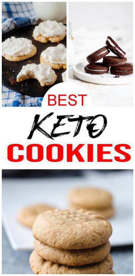 Low Carb Cookies Recipes, Pudding Chia, Biscuits Diététiques, Diet Cookies, Cookies Holiday, Keto Cookie Recipes, Desserts Keto, High Carb Foods, Low Carb Diets