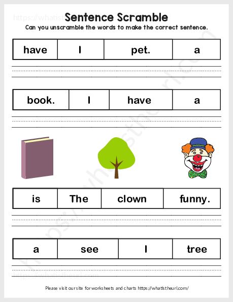 These worksheet can help kids to learn about forming a sentence in perfect ways. The students will obviously learn about subjects, verbs, adjectives and more in it.Please download the PDF: Unscramble the Words and Write the Sentences-exercise 1 Making A Sentence, Write A Sentence About The Picture, Making Sentences Kindergarten, Unscramble Sentences Worksheets Grade 1, Unscramble Sentences Worksheets, Building Sentences Worksheets, Writing Sentences Kindergarten, Sentence Building Worksheets, Sentences Kindergarten