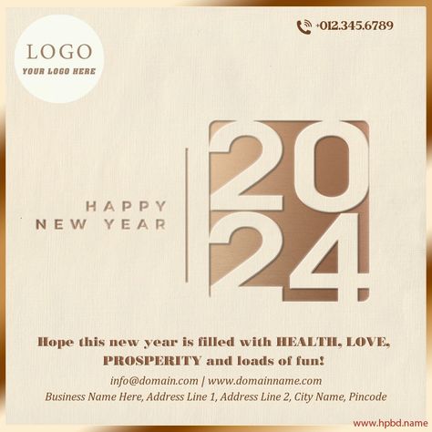 Golden New Year Wishes With Company Info Business New Year Wishes, New Year Greeting Card 2023, Nav Varsh Happy New Year, New Year Wishes With Company Logo, Happy New Year 2023 Greeting Card, New Year Wishes Cards, Happy New Year Background, Happy New Year Cards, Year Quotes