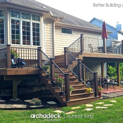 Landscaping Around Deck, Deck Landscaping, Deck Remodel, Multi Level Deck, Deck Makeover, Patio Deck Designs, Pergola Lighting, Deck Designs Backyard, Deck Projects