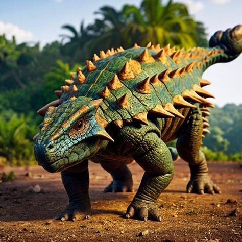 With a quick whack of its clubbed tail, Ankylosaurus could likely shatter a T-Rex's bones, perhaps even killing the fearsome carnivore. Ankylosaurus was definitely a dinosaur that could kill a T-Rex. Dinosaur Ankylosaurus, Dinosaur Stuff, A Dinosaur, T Rex, Dinosaurs, Reptiles, Bones