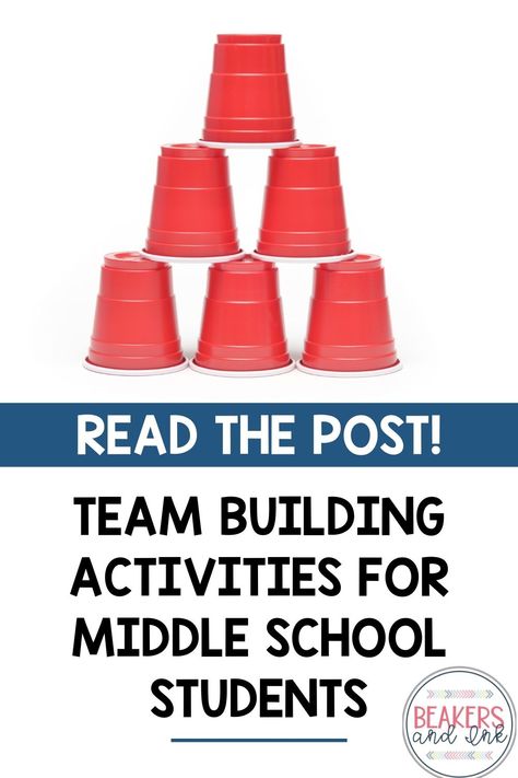 Build relationships in your middle school classroom with these 5 team-building activities your students are guaranteed to love! Classroom Team Building Activities, Classroom Sel, School Team Building Activities, Teambuilding Activities, School Team Building, Middle School Games, Fun Team Building Activities, Club Activities, Team Builders