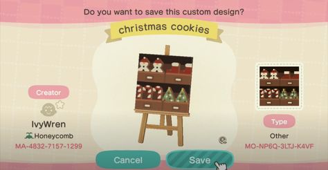 Acnh Christmas Standee, Acnh Winter Stall Design, Acnh Holiday, Acnh Winter, Acnh Christmas, Dream Address, Acnh Inspiration, Animal Crossing Funny, Christmas Island