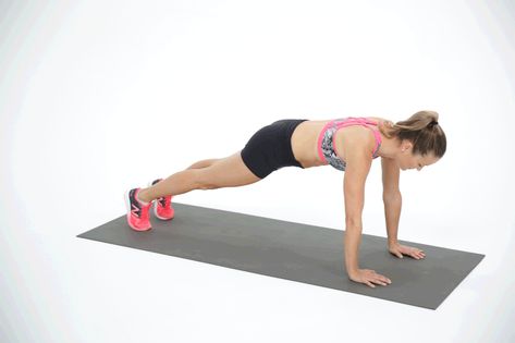 Pin for Later: Cardio Moves That Will Also Give You Ripped Abs Plank Jack 3 Day Workout, Face Fun, Plank Jacks, Staying Strong, Hiit Cardio Workouts, Core Work, Plank Challenge, Ripped Abs, Popsugar Fitness