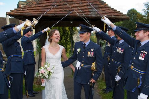 RAF Wedding Raf Uniform, Air Force Wedding, Grooms Party, Dress Rings, Wedding Hair And Makeup, Hair And Makeup, Wedding Pinterest, Christmas Wedding, Love Design