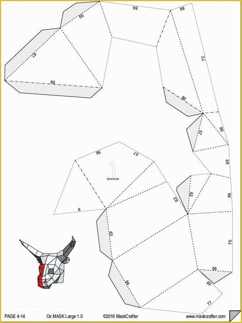 11 - Papercraft Fox Mask - Printable Digital Template C9D Fox Mask Template, Bull Mask, Paper Mask Diy, Mask Papercraft, Paper Mask Template, Festival Mask, Cardboard Costume, New Year Symbols, Diy Events