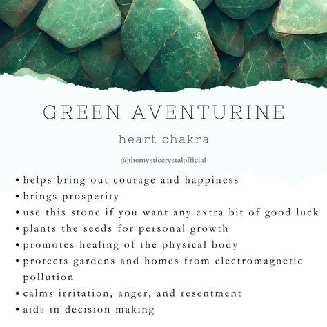 Green Aventurine Meaning - Mystic Crystal Dream Green Aventurine Affirmation, Green Adventure Crystal, Witchcraft Accessories, Crystal Grimoire, Aventurine Meaning, Confidence Motivation, 2024 Jewelry, Quartz Properties, Crystals Gems