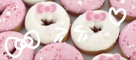 ．・｡＊donut donut donut donut Donut Banner Design, Pink Donut Aesthetic, Pink Donuts Aesthetic, Donut Png Aesthetic, Pink Donuts Aesthetic Wallpaper, Donut Banner, Discord Banner, Donuts, Banners