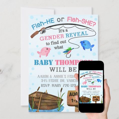 Mermaid Or Fisherman Gender Reveal, Fishe Or Fishe Gender Reveal Cake, Fishe Or Fishe Gender Reveal Ideas, Gender Reveal Fishe Or Fishe, Fishing Theme Gender Reveal Ideas, Fishe Gender Reveal, Fish He Or Fish She Gender Reveal, Fish Gender Reveal Ideas, Gender Reveal Fishing Theme