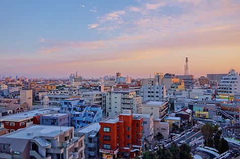 One day of midwinter -Tokyo suburbs Tokyo Cityscape, San Francisco Skyline, New York Skyline, Cityscape, One Day, Beautiful Places, Tokyo, Japan, Architecture