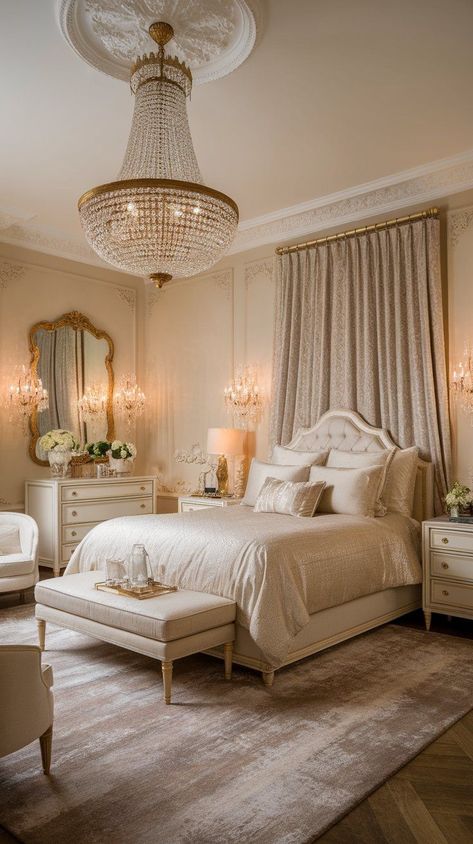 Infuse your bedroom with Parisian style using these top 10 decor ideas. From elegant furniture to vintage accessories, create a sophisticated, chic look. British Bedroom Aesthetic, Parisian Room Aesthetic, British Bedroom, Parisian Bedroom Decor, Modern Mansion Interior, Girly House, Parisian Room, French Bedroom Decor, Parisian Bedroom