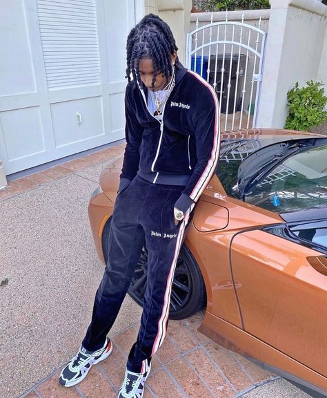 Drip😍 or Nah🤮? @polo.capalot  #drip #dripornah #fits #outfits #style #fashion #inspo #inspiration #outfitinspo #outfitinspiration #styleinspo #styleinspiration #fashioninspo #fashioninspiration #pretty #hot #cute #stayhome #explore #explorepage #baddie #fashioninsta #trendsetter #outfitideas #fashiongram #instaaddict #love #trends #styleoftheday #stylish Palm Angels Tracksuit, Lucas Coly, Polo G, Rapper Outfits, Black Men Fashion Swag, Angel Outfit, Rap Wallpaper, Black Men Street Fashion, Dope Outfits For Guys