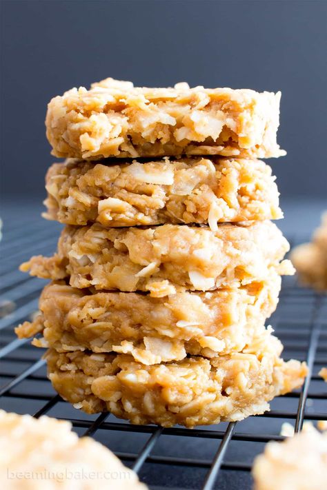 Coconut Oatmeal Cookies, Beaming Baker, Gluten Free Oatmeal Cookies, Oatmeal Coconut Cookies, Super Cookies, Coconut Oatmeal, No Bake Peanut Butter, Cookies Healthy, Cookies Gluten Free