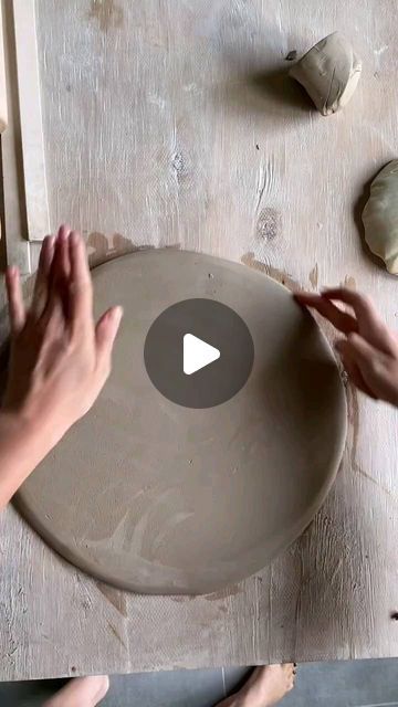 Pottery on Instagram: "@maisonfragile Making of a ceramic cake serving tray can be satisfying 🧁🍪😋 drop is now online, enjoy 🌊 - - 👉 CLICK THE LINK IN MY BIO (profile) @pottery.insta.love to order 👕 👚 👈 🛒 👉 Made in the USA 👉 Worldwide shipping 🌎📦 💯 100% Satisfaction Guaranteed! 🎁 Perfect Gift for your family members and friends . . . #pottery #instapottery #potter #poterie #vase #vases #glaze #keramik #clay #ceramic #ceramicart #ceramics #ceramicstudio #ceramiclife #ceramicartist #ceramicdesign #ceramica #ceramicist #ceramiclove #ceramicsart #ceramicsofinstagram #cerámica #wheelthrown #wheelthrownpottery #wheelthrownceramics #porcelain #céramique #ceramique #handmadepottery #handbuiltpottery" Clay Tray Ideas, Cake Serving, Wheel Thrown Ceramics, Hand Building, Ceramic Platters, Hand Built Pottery, Ceramics Ideas, Wheel Thrown Pottery, Salt Dough