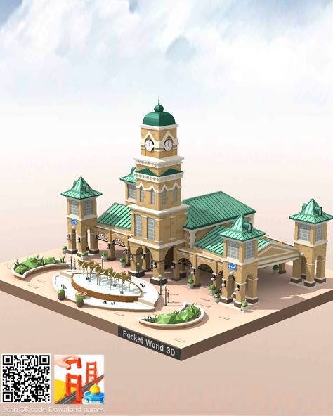 Theme Park Planning, Minecraft Castle Designs, Minecraft City Buildings, Palace Architecture, Zoo Architecture, San Myshuno, Planet Coaster, Minecraft Modern, Minecraft City