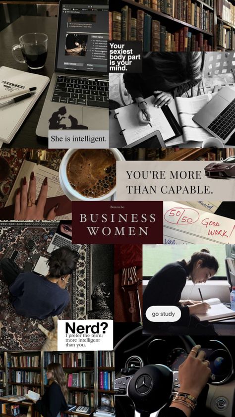 Manifesting Vision Board, Vision Board Images, Career Vision Board, Intelligent Women, Business Studies, Academic Motivation, Vision Board Inspiration, Study Motivation Inspiration, Studying Inspo