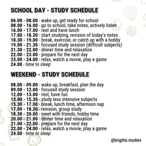 Study Schedules -- #qotd do you have different study schedules depending on the day of the week? -- Hello everyone, welcome back. Today's post is all about study schedules.🗓️ 🔙 to school season is around the corner (for some it has already begun) so it's the appropriate time to plan your everyday life depending on the situation. Swipe ⬅️ to check out four different study schedules i made for you depending on the situation: •School Day •Weekend •Heavy Day •Last Minute Exam Prep Write down ... Study Plan For Exams, About Study, Stem Students, Back To School Hacks, Group Study, Study Schedule, Exam Prep, Study Plan, School Season