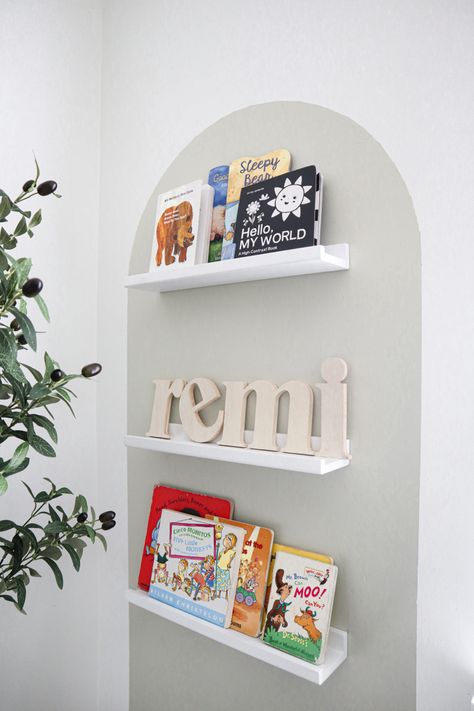 White Wooden Bookshelves for Nursery Ideas. Corner Bookshelves Nursery, Nursery Reading Corner, Baby Reading Corner, Wooden Bookshelves, Nursery Reading, Amazon Home Finds, Baby Reading, Corner Bookshelves, Corner Space