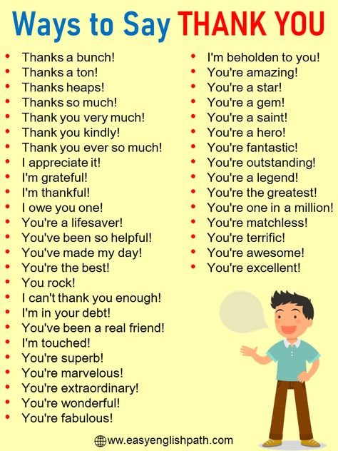 50 Different Ways to Say “Thank You” In English. Learn Different Ways to Say "Thank You" Other Way To Say Thank You, Ways To Say You're Welcome, Other Ways To Say How Are You, Say Thank You In Different Ways, Ways To Say How Are You, Other Ways To Say Thank You, How To Say Thank You In Different Ways, Ways To Say Thank You, Ways To Say Thanks