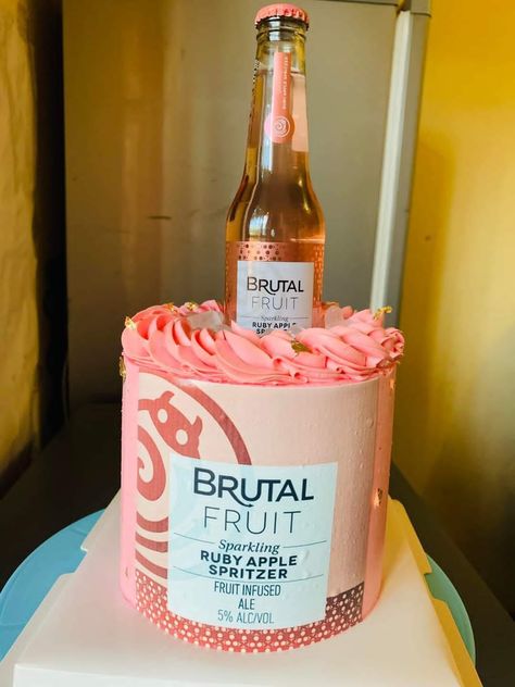 Brutal Fruit Cider, Foods Aesthetics, Brutal Fruit, 2024 Cake, Frozen Elsa Cake Topper, Elsa Cake Toppers, Fruit Birthday Cake, Fruit Cake Design, Bling Cakes