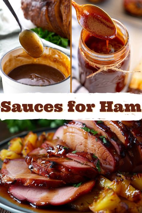 Orange Sauce For Ham, Ham Sauce Recipe Mustard, Rum Raisin Sauce For Ham, Sauces For Baked Ham, Raisin Sauce For Ham Recipes, Ham Easy Recipes, Honey Mustard Sauce For Ham, Ham Dipping Sauce, Gravy For Ham