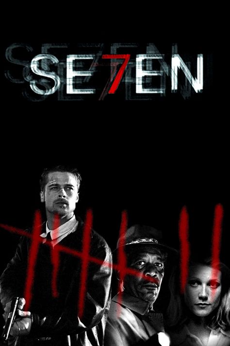 Se7en Se7en Movie, Se7en 1995, Film Seven, Seven Movie, Little Dorrit, Full Mon, 1995 Movies, David Fincher, Movie Covers