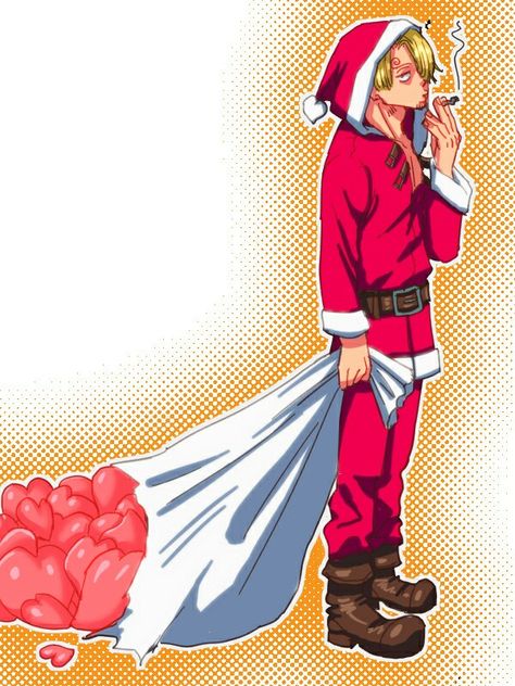 Sanji in Christmas 😍😍 Sanji Christmas, Christmas Luffy, Strawhat Crew, O Maskara, Sanji Nami, Izaya Orihara, Vinsmoke Sanji, Sanji Vinsmoke, Anime Christmas