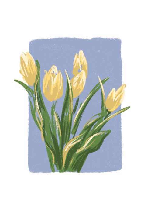 #tulips#flowers#yellow#digital#art#sketching Yellow Digital Art, Flowers Yellow, Tulips Flowers, Tulips, Digital Art, Yellow, Flowers, Art