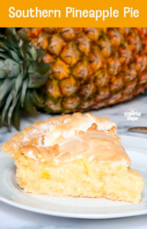 Pineapple Pie Recipe, Fluffy Meringue, Crust Designs, Pineapple Dessert, Pineapple Pie, Pineapple Dessert Recipes, Healthy Nutrition Plan, Pineapple Desserts, Pineapple Recipes