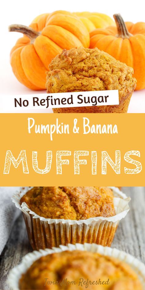 Pumpkin Banana Muffins, Pumpkin Puree Recipes, Blw Recipes, Led Weaning Recipes, Toddler Food Ideas, Toddler Breakfast, Toddler Foods, Baby Meals, Baby Food Ideas