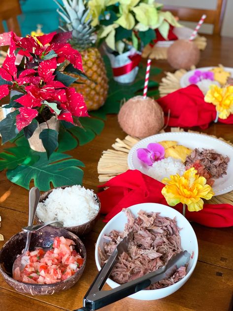 Mele Kalikimaka Hawaiian Mai Tai Recipe, Mele Kalikimaka Party, Luau Recipes, Christmas Luau, Mai Tai Recipe, Christmas In Hawaii, Party Food Menu, Mary Birthday, Poke Recipe