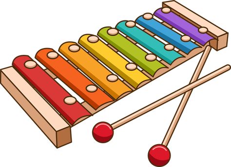 Xylophone Illustration, Xylophone Drawing, Xylophone Clipart, Musical Instruments Clipart, Phonetic Sounds, Phonics Reading Passages, Music Clipart, Charades Game, Circular Art