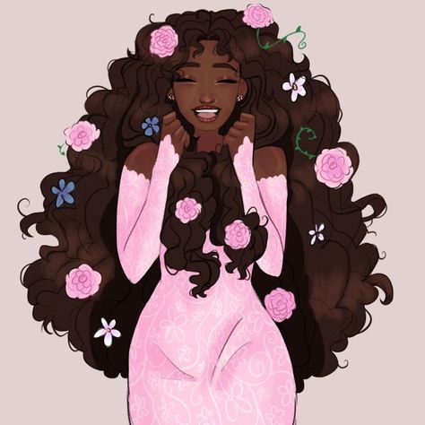 Images Kawaii, Black Anime Characters, Black Cartoon, Black Love Art, Black Art Pictures, Afro Art, Cute Art Styles, Girls Cartoon Art, Black Women Art