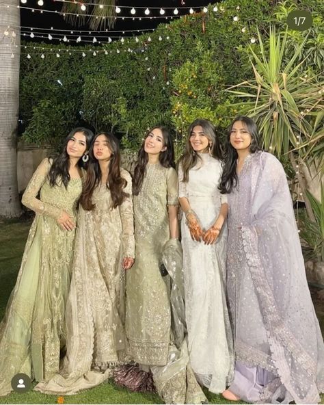 #fashion, #style, #outfitinspiration, #beauty Wedding Dresses For Sister Marriage, Matching Desi Outfits, Valima Dress Pakistani Sister, Nikkah Dress For Sisters, Brides Sister Indian Outfit, Indian Wedding Outfits Sisters, Sister Wedding Dress, Engagement Looks, Brides Sister