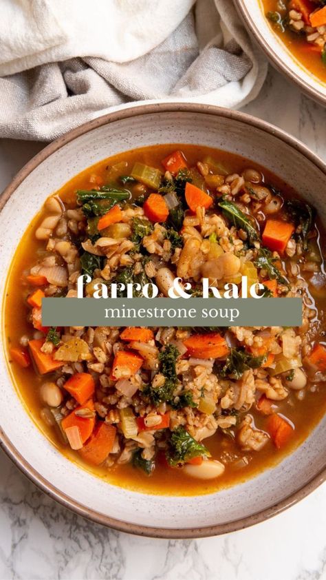 Kale Potato Soup, Soup With Pesto, Blue Zones Recipes, Comforting Soup, Kale Pesto, Soup Broth, Italian Soup, Blue Zone, Minestrone Soup