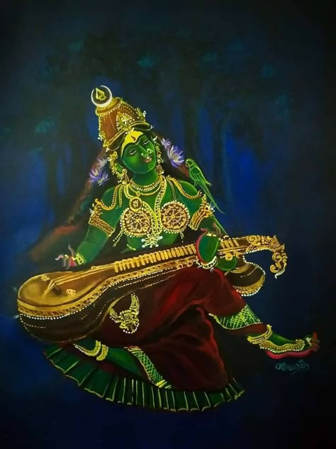 Lord Durga, Spiritual Paintings, Aadi Shakti, Saraswati Goddess, Goddess Sculpture, Indian God, Shakti Goddess, Shiva Parvati Images, Lord Shiva Family