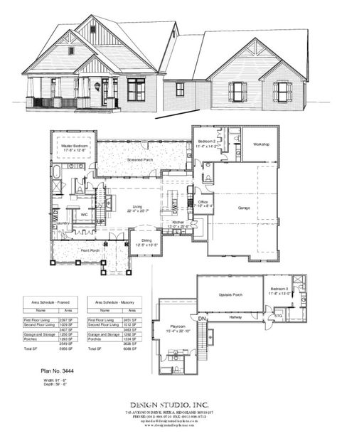 2400 Sq Ft House Plans, Florida Style House Plans, Loft House Plans, Country Cottage House Plans, Hill Country Homes, Little House Plans, Ideal House, Florida Style, Pch Sweepstakes