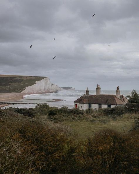 Seven Sisters, Cottage By The Sea, By The Beach, British Isles, Find You, Pretty Places, Beautiful World, Happy Places, Lighthouse