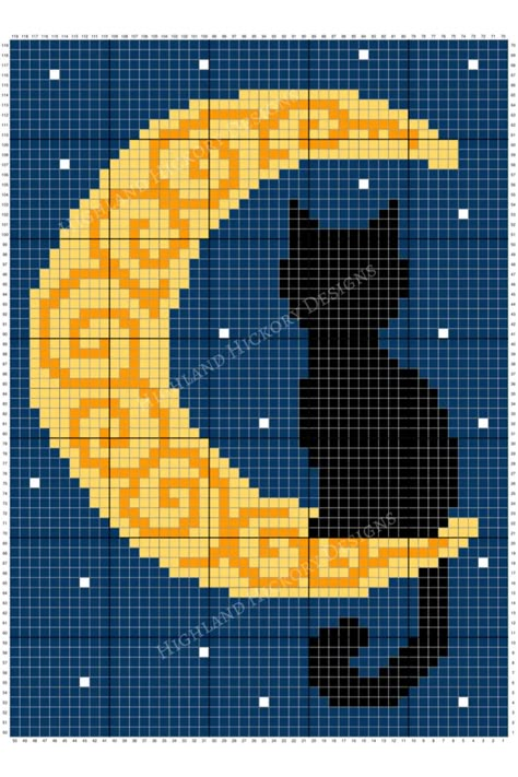 Crescent Moon Blanket - Highland Hickory Designs - Free Crochet Pattern Crochet C2c Pattern, Moon Blanket, Crochet Grid, Pixel Grid, Crochet Graphs, Graph Crochet, Grid Patterns, Crochet Graph, Graph Patterns