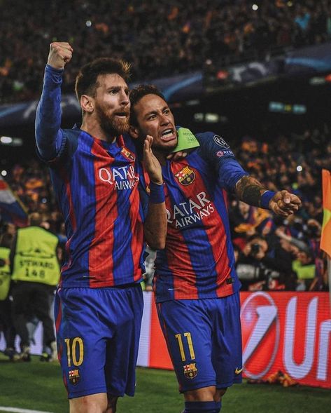 Neymar And Messi, Messi Messi, Neymar Barcelona, Neymar Messi, Lionel Messi Fc Barcelona, Messi Videos, Messi Fans, Soccer Photography, Barcelona Team