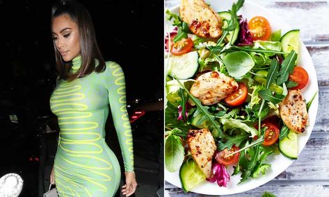 Kardashian Salads, Kim Kourtney And Khloe, Sesame Salad Dressing, Kourtney And Khloe, Chinese Chicken Salad, Salad Container, Sesame Dressing, Layered Salad, White Balsamic Vinegar