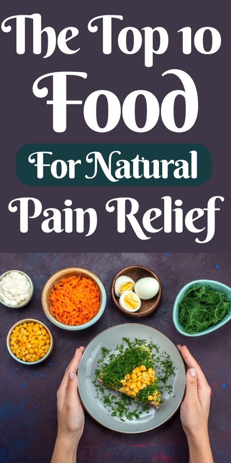 Looking for natural ways to ease pain? 🌿🍎 Discover the Top 10 Foods for Natural Pain Relief! From anti-inflammatory superfoods to nutrient-packed remedies, this list will help you feel better, naturally. Say goodbye to discomfort and hello to wellness! 💪✨ #NaturalHealing #PainRelief #HealthyLiving Natural Pain Relief Inflammation, Pain Relief Smoothie, Diy Natural Remedies, Turmeric And Ginger, Body Pain Relief, Pain Relief Remedies, Chronic Pain Relief, Turmeric Recipes, Remedies For Acne